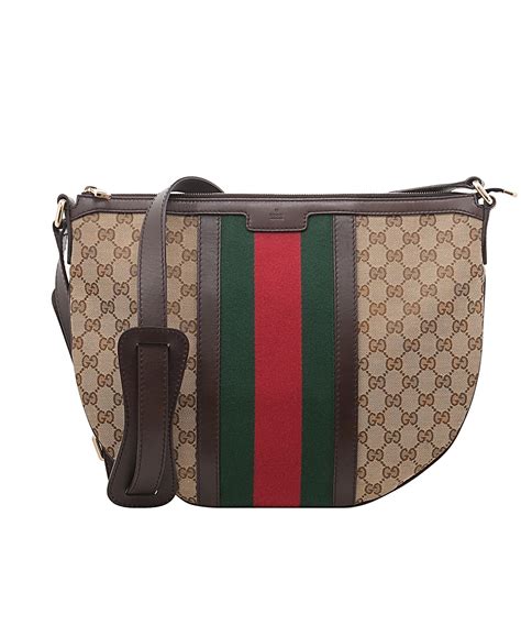 crossbody gucci canvas bag vintage celebrity|gucci crossbody with thick strap.